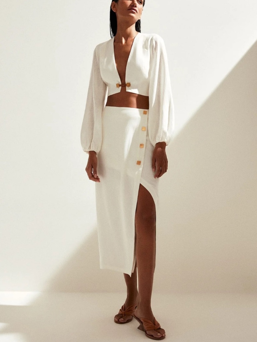 NEW Vix Paula hermanny skirt white